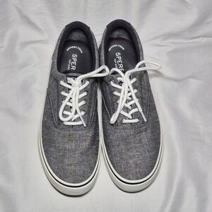 Sperry Top Sider gray lace up sneakers mens shoe size 12
